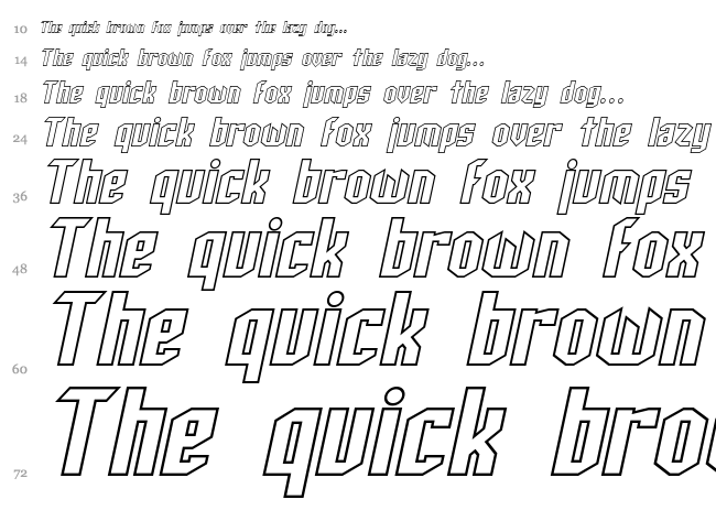 SF Archery Black font waterfall
